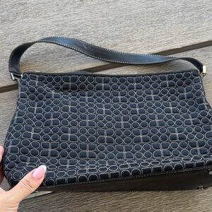 Kate spade Stylish Black Quilted Pattern Shoulder Bag